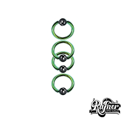 TITANIO VERDE CON BOLA DE COLOR