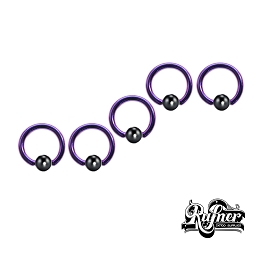 TITANIO AZUL PURPURA CON BOLA DE COLOR