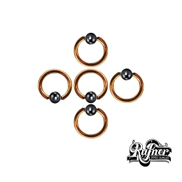 TITANIO MELOCOTON CON BOLA DE COLOR