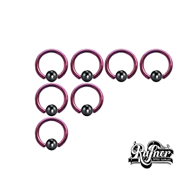 TITANIO FUCSIA CON BOLA DE COLOR